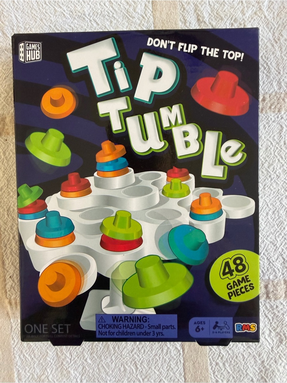 Games Hub Tip Tumble Stacking Game - Multicolor unpacked